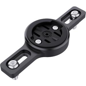 Bike Cargo Rack Mount, Compatible with Garmin Varia RTL515, RTL510, RVR315, Magene L508, for 1.97-3.34 Inch Bicycle Rear Racks, Made of Durable Steel and ABS, with Installation Tools