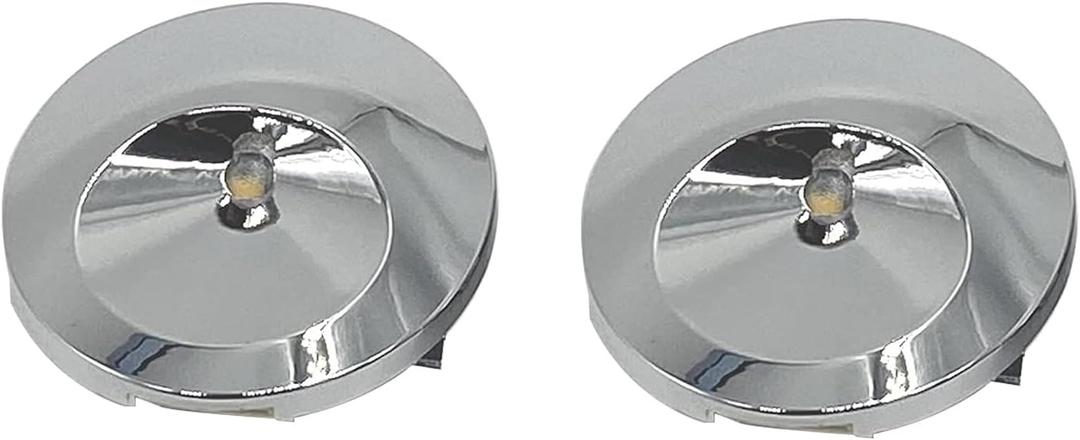 2Pack WR55X11132 Fit for General Electric Refrigerator LED Cover Assembly P/N WR55X25754 3033142