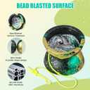 FS01 Yoyo Professional,Responsive Metal Yo-Yo for Kids 8-12 with Bearing & Extra Strings - Durable Trick Toys (Black and Yellow)