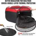 Brooder Box for Chicks Starter Kit - Pop-Up,Collapsible & Breathable Chicken Brooder with 10x10in Heater, Feeder, Waterer, Perch & Insulated Pads - Fits 10 Chicks/Ducks/Quail