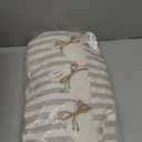 Mud Pie White Easter Lumbar Pillow (11" x 22", White Triple Bunny)