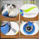 Speedy Tail Cat Toy 2.0, Interactive Cat Ball Toy for Bored Indoor Cats, Automatic Moving Pet Play Ball, Two Speed Adjustment with Replacement Tail