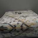 VK VKLIVING Machine Washable Rug 5'x7' Vintage Design Washable Area Rugs with Non Slip Rugs for Living Room Bedroom Traditional Woven Rug Carprt Stain Resistant, Dining Office Boho Rug, Brown&Black