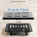 Adjustable Laptop Stand, Aluminum Portable Laptop Riser for Desk Foldable, Ergonomic Computer Notebook Stand Holder for MacBook Air Pro, Dell XPS, HP and All 1017 Inch Laptops, Black