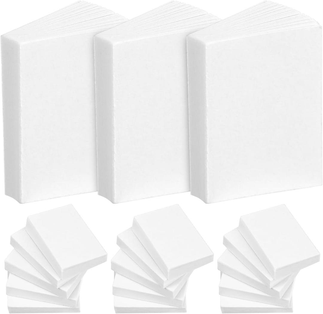 DOITOOL Mini Books for Dollhouse 100Pcs Blank Miniature Books 0.82X0.62X0.23In Tiny White Doll House Miniatures for Crafts Decoration and Shelf Display