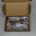 10 Pack 3 Inch Hole Centers, Antique Brass Cabinet Pulls Vintage Brass Cabinet Handles Brass Cabinet Hardware for Cabinets ZP2408 Drawer Dresser Cupboard Bedroom Closet Bathroom Vanity