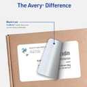 Avery Half-Sheet Printable Shipping Labels, 5.5" x 8.5" Customizable Stickers, White, 200 Blank Mailing Labels, Great for Mailing, Shipping, Organizing, and More (5126)