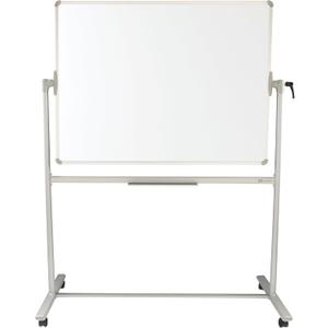 Quartet Magnetic Dry-Erase Board, 48" x 36" (4' x 3') Nano-Clean Easel Whiteboard, Double-Sided, Silver Frame (Q284836A01-R)