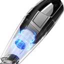Hand Vacuum Cordless 3-in-1, Car Vacuum with USB Charge, Handheld Vacuum Cordless Rechargeable with LED, HEPA Filter, 1.43 lbs Lightweight, Ideal for Car & Home Use