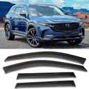 Side Car Window Visors Wind Deflectors Compatible with Mazda CX-50 2023-2024, CX50 Window Vent Guard Shade Sun Rain Guards SUV Accessories 4PC-Set Smoke Tinted