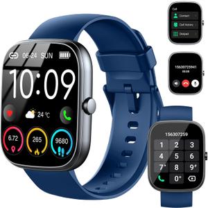Jugeman Smart Watch (Answer/Make Calls), 1.91" HD Screen SmartWatch for Women Fitness Activity Tracker Heart Rate/Sleep Monitor/Pedometer, Smart Watches for Android iOS Blue Jugeman Smart Watch (Answer/Make Calls), 1.91" HD Screen SmartWatch for Women Fitness Activity Tracker Heart Rate/Sleep Monitor/Pedometer, Smart Watches for Android iOS Blue