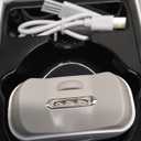 Automatic Electric Nail Clipper with LED Light & 2 Speeds with Nail Scraps Storage, USB Rechargeable Safety Fingernail Trimmer for Baby, Children, Kids, Adult, Seniors and Caregivers, White