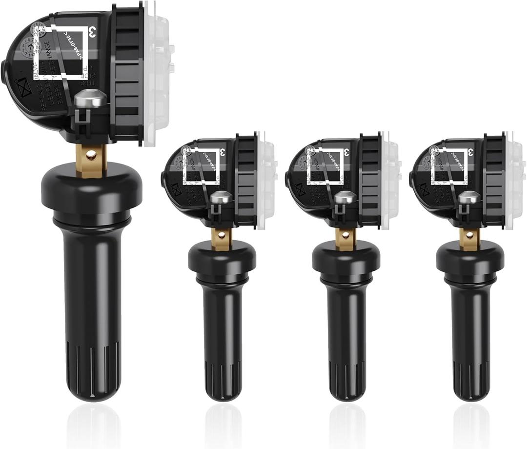 TPMS Sensor GM Chevrolet 4 Pack, 315MHZ, Tire Pressure Monitoring Sensor Compatible with Buick Chevy Cadillac GMC OE#13598771, 13598772, 13586335, 13581558, 13598255, 22854866, 12768826, 20922900, 13589597