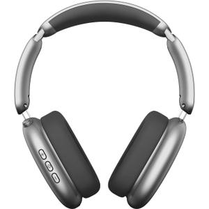 Wentronic Y02 Active Noise Cancelling Headphones, Wireless OverEar Bluetooth 5.4 Headphones, Multiple Modes, 60H Playtime, HiRes Audio, Big Bass, Foldable Lightweight for Travel Home Office, Grey