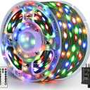 Ollny Christmas Lights 800 LED 262FT Plug in, IP67 Waterproof Green Wire Outdoor Christmas Lights with Remote, 8 Modes with Timer String Light for House Indoor Xmas Decorations Multicolored