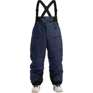 GSOU SNOW Men Snow Bibs Women Baggy Ski Pants Snowboard Overall Insulated Waterproof Windproof Warm Winter