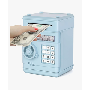 Refasy Piggy Bank Cash Coin Can ATM Bank Electronic Coin Money Bank for Kids Age 3-12, Money Savings Box Mini ATM Coin Bank Toys Gifts for 3 4 5 6 7 8 9 10 11 12 Year Old Boys Girls