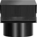 4 Inch Roof Vent Cap,Roof Vents with Damperand Grille That,Removable Roof Vent,4'' Exhaust Vent Wall Vent for Ventilation System,Black