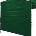 Eurmax USA 10FT Instant Canopy SunWall Pop Up Canopy Wall with Horizontal Strap ONLY,1 Pack Sidewall (Forest Green)