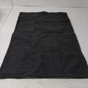 KOZYFLY Washable Area Rug 2x3 Ft Small Entryway Rug Indoor Door Mat Throw Rugs with Rubber Backing, Braided Cotton Floor Carpet for Front Entrance Bathroom Kitchen Foyer, Black/Grey