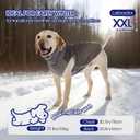 FUAMEY Dog Fleece Jacket for Small Dogs,Dog Winter Vest Lightweight Dogs Coat Pullover Breathable Pet Turtleneck Jackets Windproof Water Resistant Vests Warm Puppy Snowsuit Brown S (Grey)