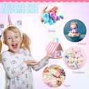 48 Pcs Unicorn Party Favor Boxes Cute Rainbow Adopt a Unicorn Theme Candy Goodies Gift Bag for Girls Birthday Party Decorations Supplies, 4.7 x 4 x 5.3 Inch