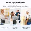 YAHA Back Brace for Lower Back Pain Relief for Women/Men with Lumbar Pad, Back Support Belt with 7 Stays for Heavy Lifting, Sedentariness, Breathable Lumbar Support for Herniated Disc, Sciatica -(Black, L)