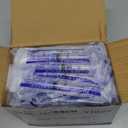 100 Pack 3ml 23Ga Plastic Syringe with Measurement for Scientific Labs, Industrial Dispensing Animal and Pet Supplies, Disposable Individually Wrapped (100, 3ml-23Ga)