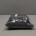 Hiasan Grommet Blackout Curtains for Bedroom, 52 x 54 Inches Long - Thermal Insulated & Light Blocking Window Curtains for Living Room, 2 Drape Panels Sewn with Tiebacks, Dark Grey