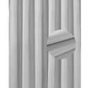Barossa Design Soft Microfiber Fabric Shower Liner or Curtain, Hotel Quality, Machine Washable, Water Repellent, Silver Grey, 70 x 72 inches