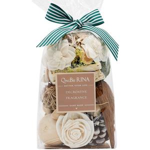 Qingbei Rina Spring Potpourri Bags,Jasmine Scented Potpourri Bowl Filler,White Decorative Dried Flowers, Home Fragrance Sachet of Petal,Vase Bathroom Decor,10oz