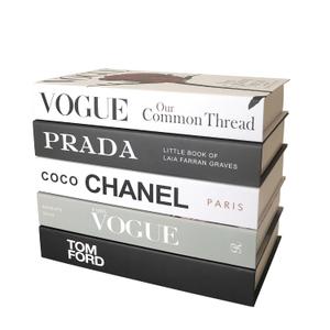 PTShadow 5 Pcs Decorative book Aesthetic Chic Faux Book Set for Room Dcor,Modern Home Decor Coffee Table Decor