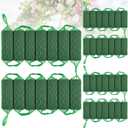 42 Pcs Floral Foam Garland 27.6ft Absorption Flower Holder Plant Foam Flower Green Sponge Foam for Wedding Arch Door Tabletop Decoration Arrangement Home Garden Craft