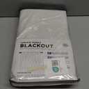 INOVADAY Total Blackout Curtains for Bedroom, Black Out Curtains 84 Inch Long, Clip Rings Linen Blackout Drapes, Thermal Insulated Room Darkening for Living Room, 2 Panels - Beige,W50xL84