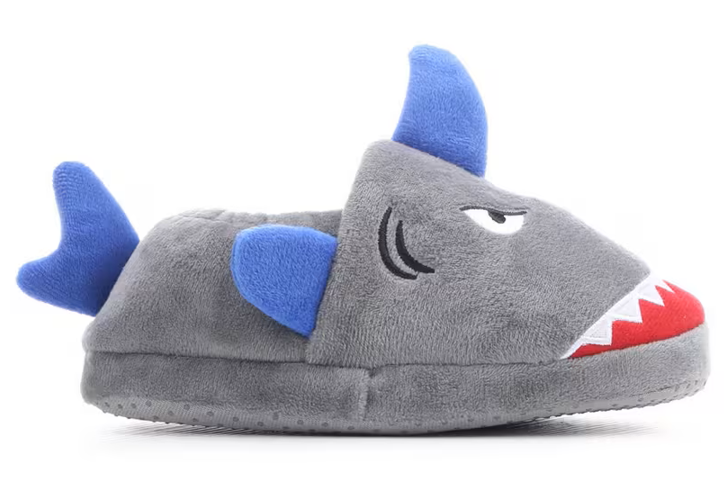 Capelli New York Boys Jawsome Eye Mask Slipper, 1/2 Large