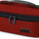 Gloppie Small Lunch Bag Insulated Lunch Box for Women Girls Kids Mini Lunchbox Adult Portable Cooler Bags Reusable Snack Bag Thermal Lunch Boxes, Wine Red