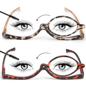 SEEKEY 2 Pack Makeup Reading glasses for Women,One Eye Cosmetic Readers Rotating Lens, Makeup Readers for Women