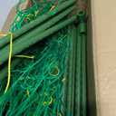 Cucumber Trellis for Climbing Plants Outdoors, U-Shape Garden Trellis for Raised Bed with Netting, Plant Support Structures for Vegetables, Grape, Bean, Tomato, Vines, 48 * 46 inch, Green