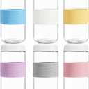 Mason Jars, 24 oz (6 Pack) Overnight Oats Containers with Lids - Airtight