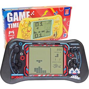 Brick Game Console,4.3" Large Screen Handheld Game Console,Building Block/Tank/Racing Game,Built-in 23 Classic Handheld Mini Games for Adults or Kids(Black)