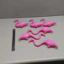 JOYIN Set of 6 Small Pink Flamingo Yard Ornament Stakes, Mini Lawn Plastic Flamingo Statue with Metal Legs for Sidewalks, Outdoor Garden, Luau Party, Tropical Party Decor, 2 Styles