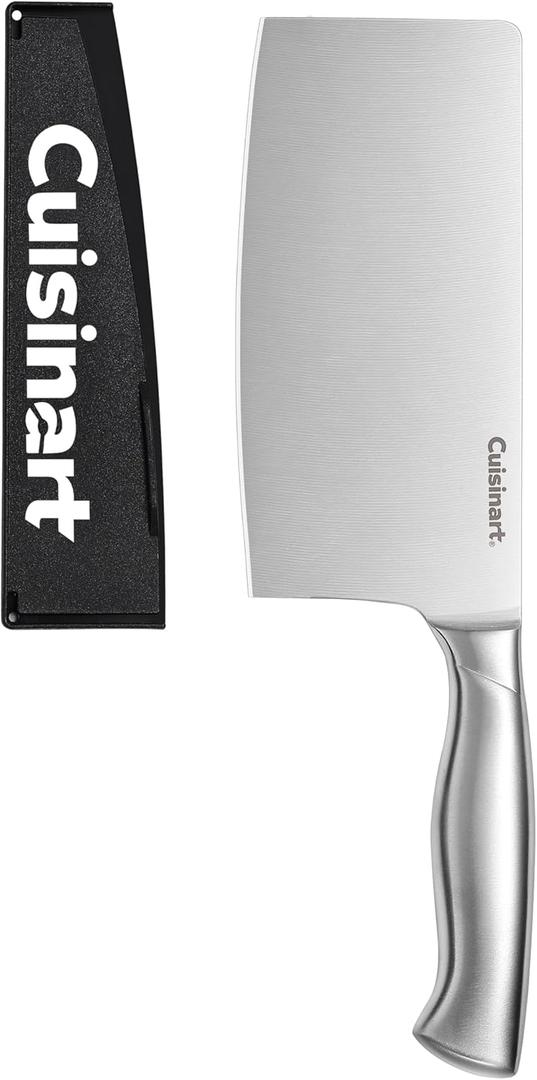 Cuisinart 7" Stainless Steel Cleaver with Blade Guard
