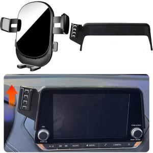 Car Phone Holder for Nissan Altima Auto Accessories[Only for 2019-2025 Altima's 8-inch touchscreen] [XX No Fit 7" touchscreen & 12.3" touchscreen XX][Auto Lock Hands Free Automobile Cell Phone Mount]