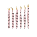 EKYSSO Eyelash Tweezers for Lash Extensions (Set of 6), Professional Eyelash Extension Tweezers Kit, Lash Tweezers for Mega Volume, Isolation & Classic False Lashes