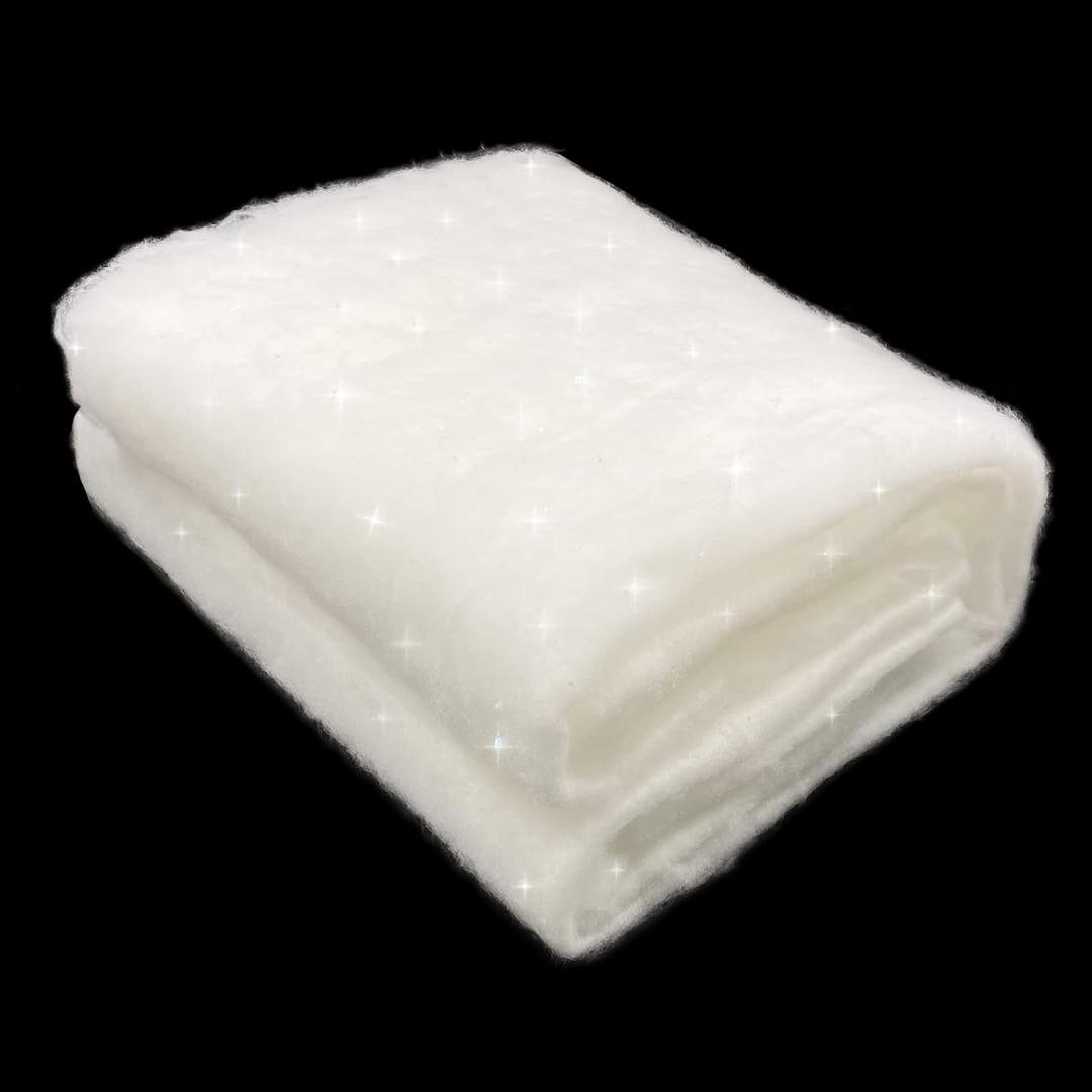 Christmas Glitter Snow Blanket, Fake Snow blanket Roll Indoor Decoration Artificial Snow Blankets Set For Winter Wonderland Christmas Village Wall Tree Xmas Backdrop Party Decor (31.5In7.9Ft)