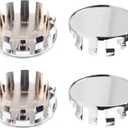 4Pcs Wheel Center Caps for Nissan Armada Titan Wheel Rim Outer 70mm(2.76in) Inner 65mm(2.56in) Chrome Hub Caps Replacement 40342-EA210