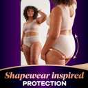Always Discreet Boutique Incontinence and Postpartum Underwear for Women, Maximum Protection, Small/Medium, Rosy, 12 Count