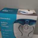 Homedics Bubble Mate Foot Spa, Toe Touch Controlled Foot Bath with Invigorating Bubbles and Splash Proof, Raised Massage Nodes and Removable Pumice Stone
