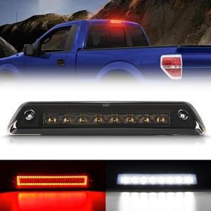 SUPAREE LED Third Brake Light Smoked Lens Fit for 2009 2010 2011 2012 2013 2014 Ford F150, 3rd Brake Light Assembly Roof White Cargo Light Red High Mount Lamp