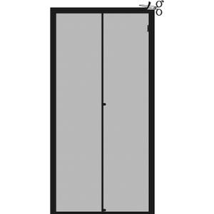 Yotache Adjustable Magnetic Screen Door Fit Doors Size Width 29"-33" Height 79"-81", Reinforced Fiberglass Mesh with Full Frame Hook&Loop Strip, Black